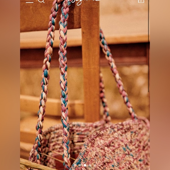 Sezane Raffia June Basket Tote Bag Multicolor - Picture 10 of 10
